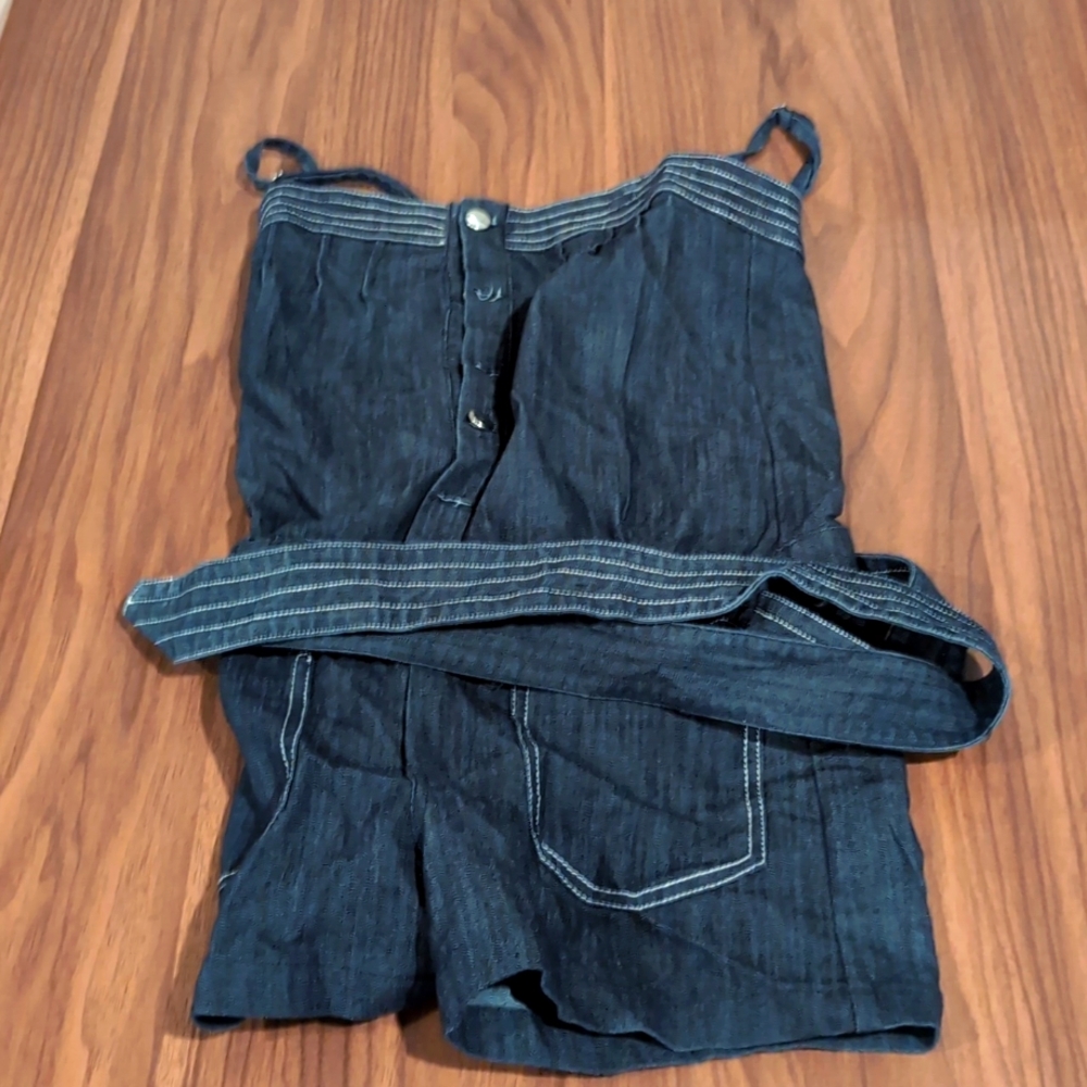 Zuleyka Rivera kids jeans romper small
